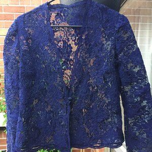 Vintage Blue Lace Jacket